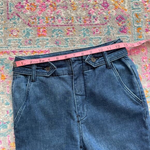 Pilcro Anthropologie Polished Mid Rise Blue Dark Wash Full Length Bootcut Jeans - Picture 12 of 15